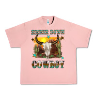 Salmon simmer down cowboy Urban Heavy Tee - texasbilliewilder