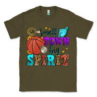 Army Green small town big spirit basketball Classic Tee - Zillion Design Studio