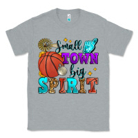 Heather Grey small town big spirit basketball Classic Tee - Zillion Design Studio