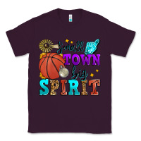 Plum small town big spirit basketball Classic Tee - Zillion Design Studio