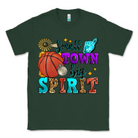 Sports Green small town big spirit basketball Classic Tee - Zillion Design Studio