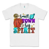 White small town big spirit basketball Classic Tee - Zillion Design Studio