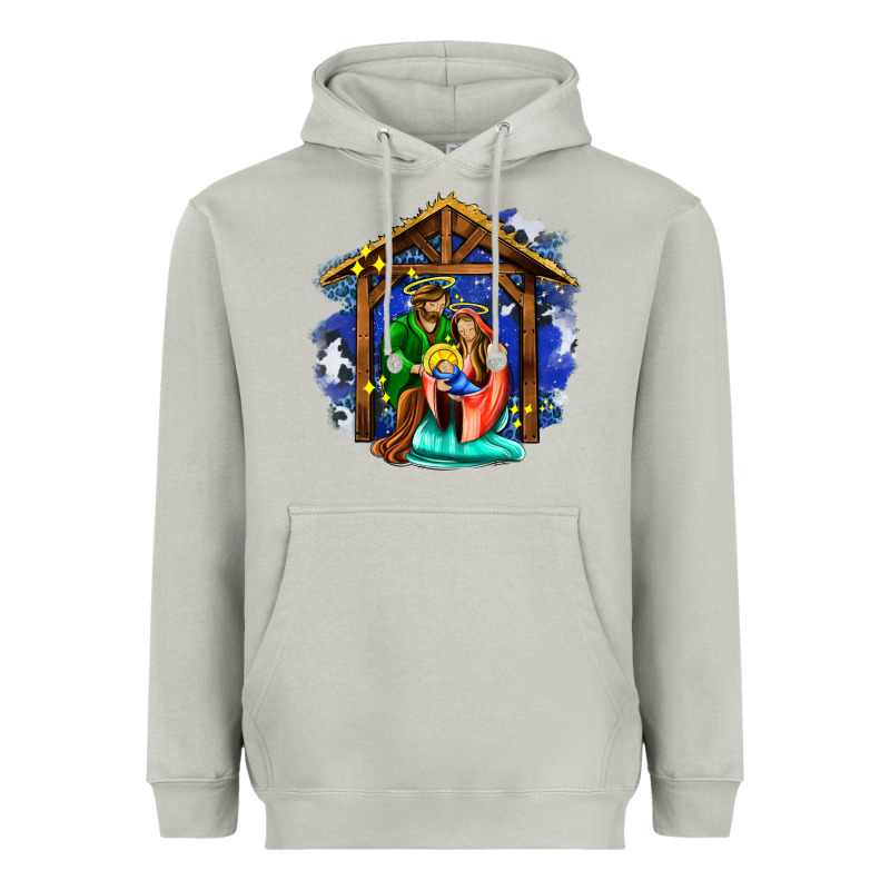 Jesus And Mary With God Heavyweight Hoodie by AdoDesignShop | Teevron