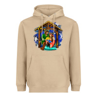 Mushroom jesus and mary with god Heavyweight Hoodie - AdoDesignShop