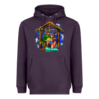 Plum jesus and mary with god Heavyweight Hoodie - AdoDesignShop