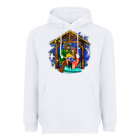 White jesus and mary with god Heavyweight Hoodie - AdoDesignShop