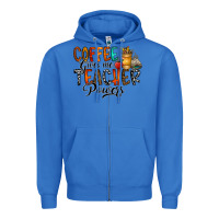 True Royal coffee gives me teacher Zipper Hoodie - CowhideDigitalArt