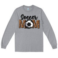 Heather Grey soccer mom Long Sleeve Tee - texasbilliewilder