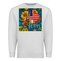 Dove Grey 4th of july texas map with cow seamless pattern Premium Sweatshirt - BundleAndBundleShop