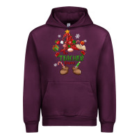 Mauve Wine the teacher gnome christmas Urban Hoodie - MaliasSmallBusiness