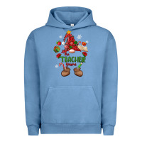 Pigment Pebble Blue the teacher gnome christmas Urban Hoodie - MaliasSmallBusiness