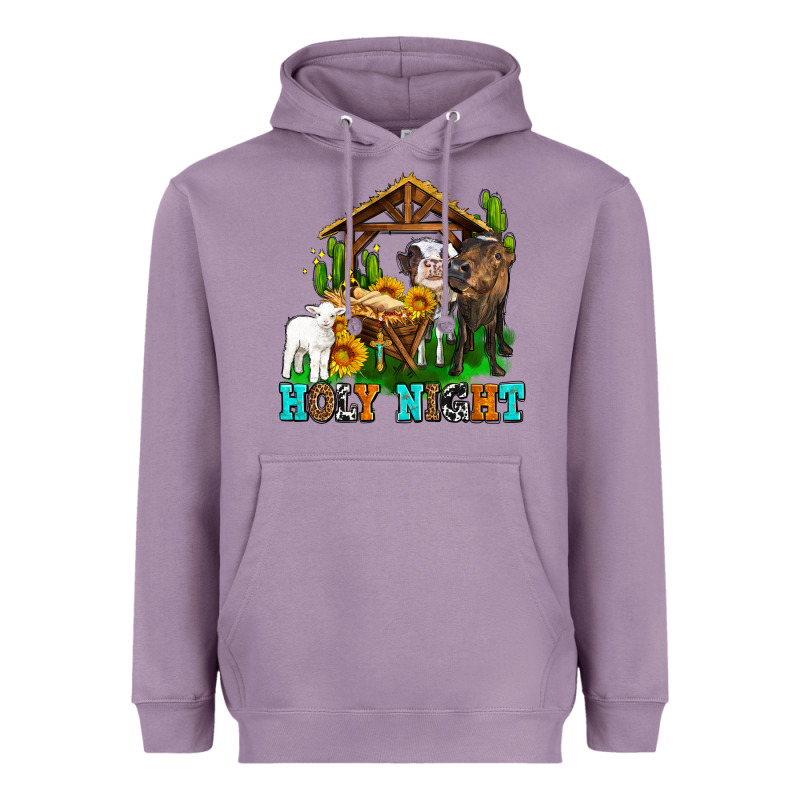 Holy Nıght Cows And Sunflowers Heavyweight Hoodie by AdoDesignShop | Teevron