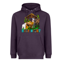 Plum holy nıght cows and sunflowers Heavyweight Hoodie - AdoDesignShop