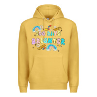 Antique Gold 100 days brighter Premium Hoodie - MaliasSmallBusiness