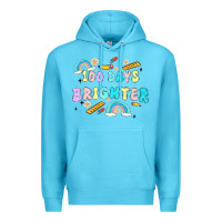 Ocean Blue 100 days brighter Premium Hoodie - MaliasSmallBusiness