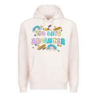 Pale Pink 100 days brighter Premium Hoodie - MaliasSmallBusiness