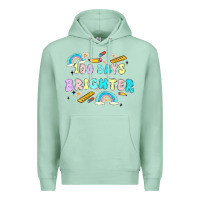 Seafoam 100 days brighter Premium Hoodie - MaliasSmallBusiness