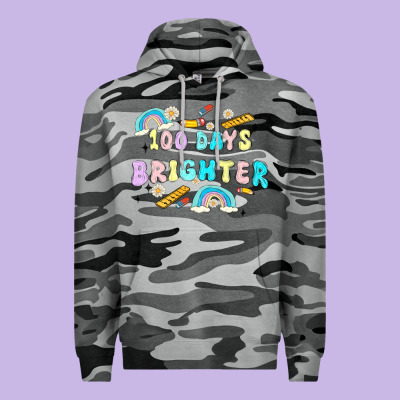 100 Days Brighter Premium Hoodie Designed By Maliassmallbusiness