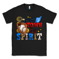 Black small town big spirit baseball Classic Tee - Zillion Design Studio