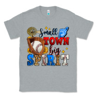 Heather Grey small town big spirit baseball Classic Tee - Zillion Design Studio