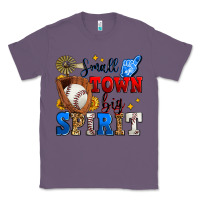 Lavender small town big spirit baseball Classic Tee - Zillion Design Studio