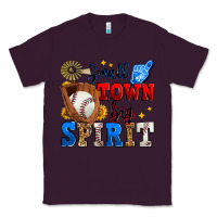 Plum small town big spirit baseball Classic Tee - Zillion Design Studio