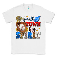 White small town big spirit baseball Classic Tee - Zillion Design Studio