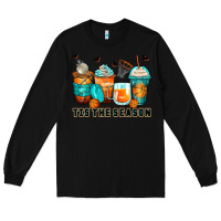 Black tis' the season basketball coffee cups Long Sleeve Tee - Zillion Design Studio
