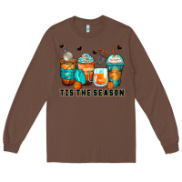 Chestnut tis' the season basketball coffee cups Long Sleeve Tee - Zillion Design Studio