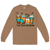 Toasted Coconut tis' the season basketball coffee cups Long Sleeve Tee - Zillion Design Studio
