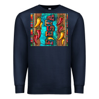 Navy fiesta with pepper Premium Sweatshirt - Artiststas