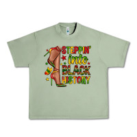 Oil Green steppin into black history Urban Heavy Tee - Zillion Design Studio