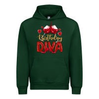 Forest Green birthday diva Urban Hoodie - MaliasSmallBusiness