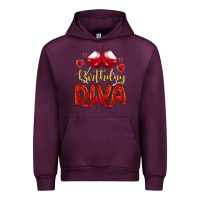 Mauve Wine birthday diva Urban Hoodie - MaliasSmallBusiness