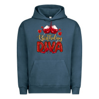 Pigment Midnight Navy birthday diva Urban Hoodie - MaliasSmallBusiness