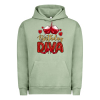 Pigment Oil Green birthday diva Urban Hoodie - MaliasSmallBusiness