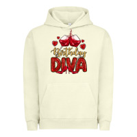 Pigment Pistachio birthday diva Urban Hoodie - MaliasSmallBusiness