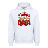 White birthday diva Urban Hoodie - MaliasSmallBusiness