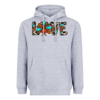 Heather Grey love turkey Heavyweight Hoodie - JahusDesignShop