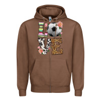 Chestnut western love soccer Zipper Hoodie - HRA Design Shop