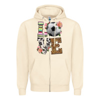 Sandshell western love soccer Zipper Hoodie - HRA Design Shop