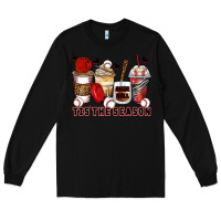 Black tis' the season baseball coffee cups Long Sleeve Tee - Zillion Design Studio