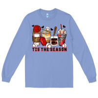 Tis' The Season Baseball Coffee Cups Long Sleeve Tee | Teevron