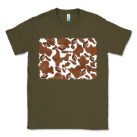Army Green distressed chocolate milkshake cowhide Classic Tee - RanaPortraitStore