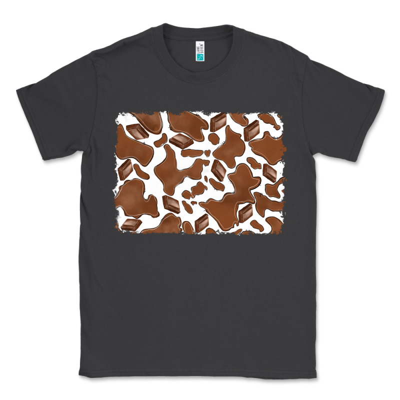 Distressed Chocolate Milkshake Cowhide Classic Tee by RanaPortraitStore | Teevron