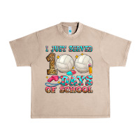 French Oak i just served 100 days of school volleyball Urban Heavy Tee - Zillion Design Studio