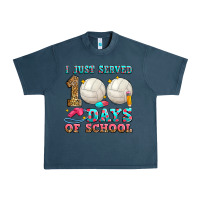 Midnight Navy i just served 100 days of school volleyball Urban Heavy Tee - Zillion Design Studio