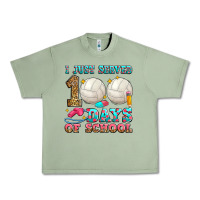 Oil Green i just served 100 days of school volleyball Urban Heavy Tee - Zillion Design Studio