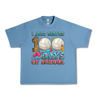 Pebble Blue i just served 100 days of school volleyball Urban Heavy Tee - Zillion Design Studio