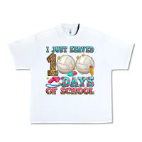 White i just served 100 days of school volleyball Urban Heavy Tee - Zillion Design Studio